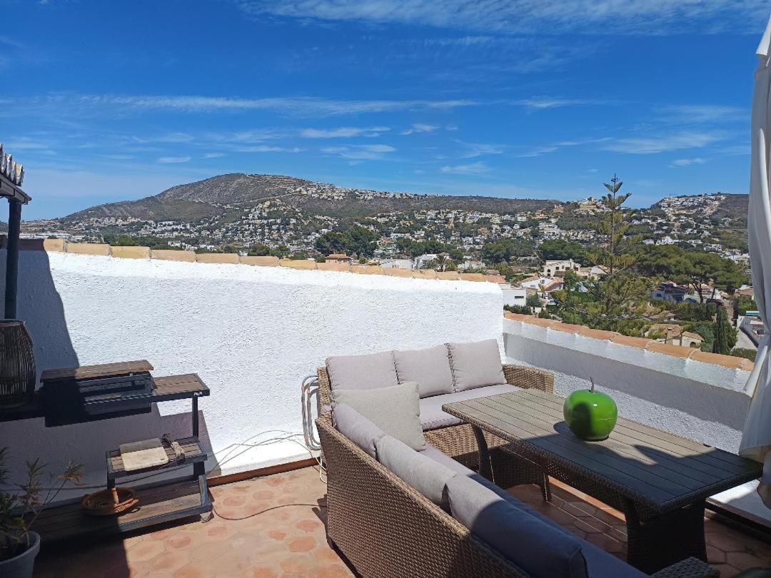 شقة Atico-Penthouse En Moraira Con Vistas Al Mar تيولادا المظهر الخارجي الصورة
